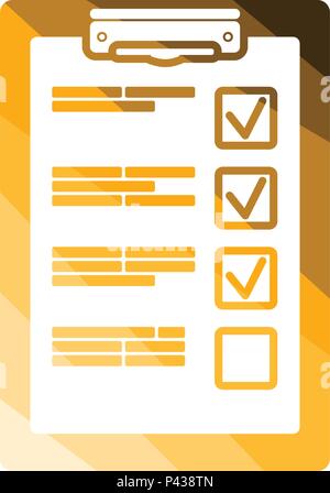 Training plan tablet icon. Flat color design. Vector illustration. Stock Vector