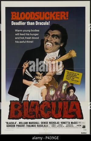 Original Film Title: BLACULA.  English Title: BLACULA.  Film Director: WILLIAM CRAIN.  Year: 1972. Credit: AIP / Album Stock Photo