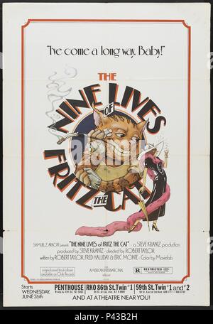 Original Film Title: THE NINE LIVES OF FRITZ THE CAT.  English Title: THE NINE LIVES OF FRITZ THE CAT.  Film Director: ROBERT (SCHAUSPIELER) TAYLOR.  Year: 1974. Credit: AIP / Album Stock Photo