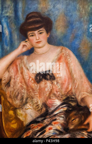Painting titled 'Misia Sert' (Maria Godebska) by Pierre-Auguste Renoir dated 1904 Stock Photo