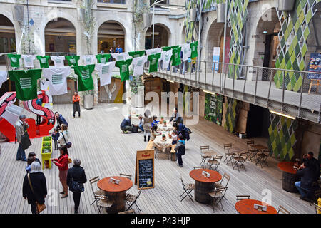 Les Docks Village, restored old Docks ( business and trade center ), La Joliette district, Marseille, Bouches-du-Rhone, , France Stock Photo