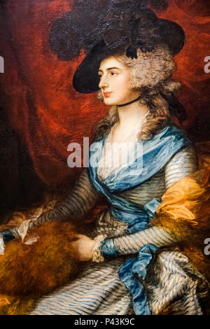 Portrait of Mrs Siddons by Thomas Gainsborough dated 1785 Stock Photo