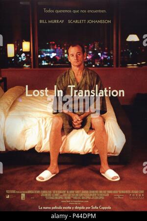 Original Film Title: LOST IN TRANSLATION.  English Title: LOST IN TRANSLATION.  Film Director: SOFIA COPPOLA.  Year: 2003. Credit: FOCUS FEATURES / Album Stock Photo
