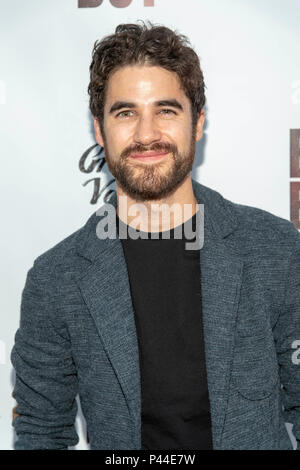 Darren Criss attends'Billy Boy' Los Angeles Premiere - Arrivals at Laemmle Music Hall, Beverly Hills, CA on June 12th, 2018 Stock Photo