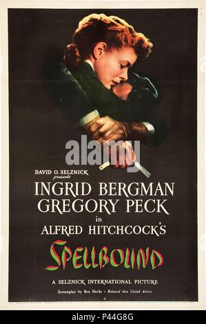 Original Film Title: SPELLBOUND.  English Title: SPELLBOUND.  Film Director: ALFRED HITCHCOCK.  Year: 1945. Credit: Selznick International Pictures/Vanguard Films / Album
