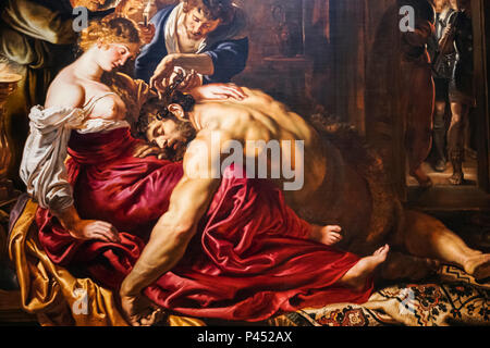 Painting of Samson and Delilah by Peter Paul Rubens dated 1609