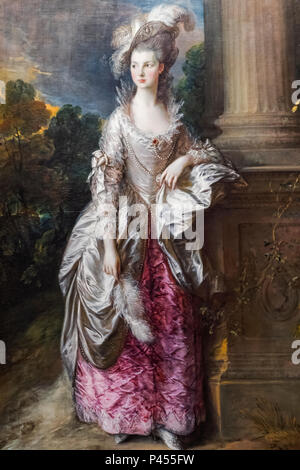 Painting titled 'The Honourable Mrs Graham' by Thomas Gainsborough dated 1775 Stock Photo