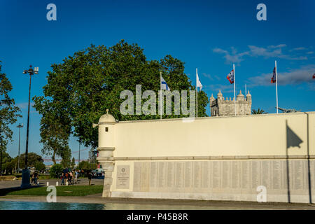 Monumento Combatentes Ultramar Stock Photo