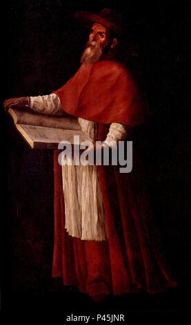 SAN JERONIMO - SIGLO XVII - BARROCO ESPAÑOL. Author: Francisco de Zurbaran (c. 1598-1664). Location: MUSEO DE BELLAS ARTES-CONVENTO DE LA MERCED CALZAD, SEVILLA, SEVILLE, SPAIN. Stock Photo