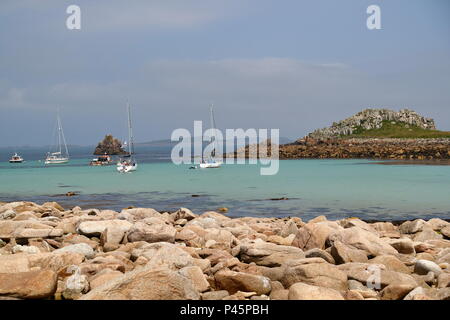 Seaview from St Agnes, Isles of Scilly, UK Stock Photo