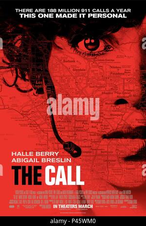 Original Film Title: THE CALL.  English Title: THE CALL.  Film Director: BRAD ANDERSON.  Year: 2013. Credit: TROIKA PICTURES / Album Stock Photo