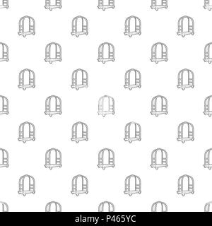 Cart in hotel pattern vector seamless Stock Vector