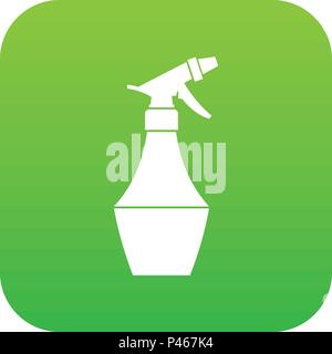 Spray bottle for flower icon digital green Stock Vector