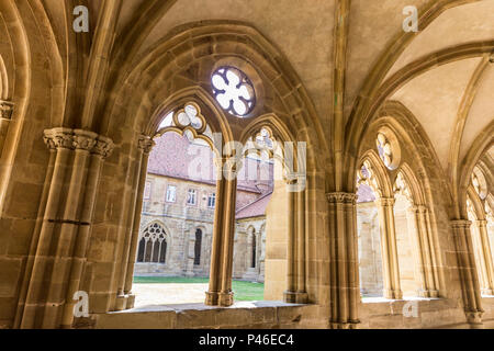 Maulbronn, Germany. Cloister of Maulbronn Monastery (Kloster Maulbronn), a former Roman Catholic Cistercian Abbey. World Heritage Site since 1993 Stock Photo