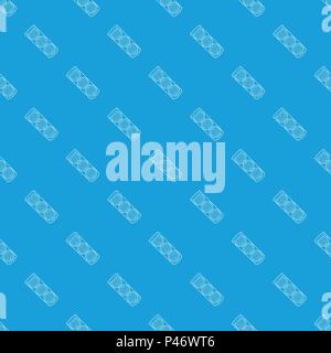 Golf balls pattern vector seamless blue Stock Vector
