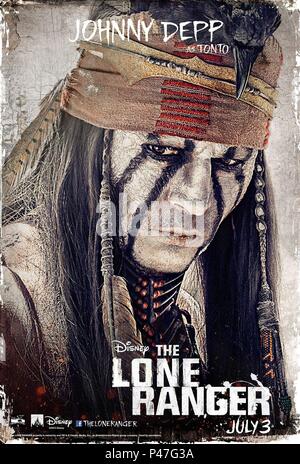 Original Film Title: THE LONE RANGER.  English Title: THE LONE RANGER.  Film Director: GORE VERBINSKI.  Year: 2013. Credit: JERRY BRUCKHEIMER FILMS / Album Stock Photo