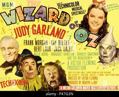 Original Film Title: THE WIZARD OF OZ.  English Title: THE WIZARD OF OZ.  Film Director: VICTOR FLEMING.  Year: 1939. Credit: M.G.M. / Album Stock Photo