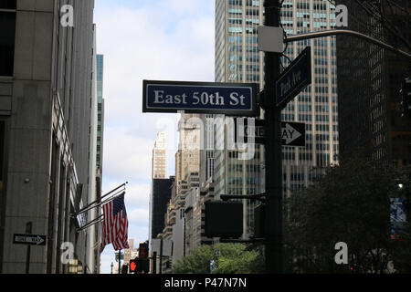 Sinal (1) - Placa de rua da cidade de Nova York - Fabricada nos