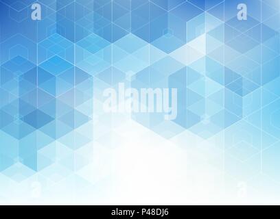 Vector Abstract science Background. Hexagon geometric design. EPS 10 Stock Vector