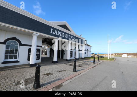 Land's End (Penn an Wlas or Pedn an Wlas) Cornwall, England, UK Stock Photo