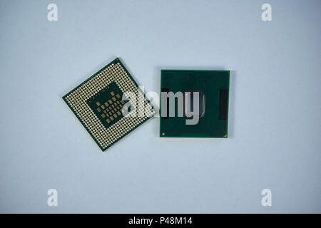 Central processing unit CPU processors microchip Stock Photo