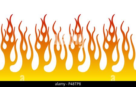 Fire Flame Illustration Stock Vector
