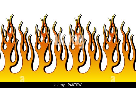Fire Flame Illustration Stock Vector