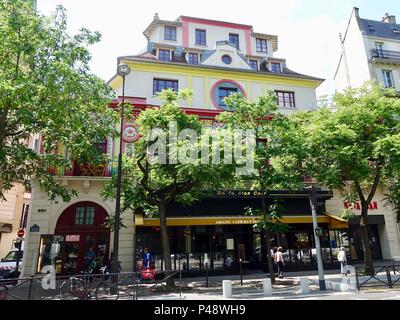 The Bataclan Theatre, a rock music venue and the site of 13 November terrorist attack, Paris, France. Stock Photo