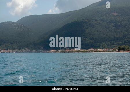 Sami Harbour at Kefalonia Greece. (Captain Korrelli film location Stock ...