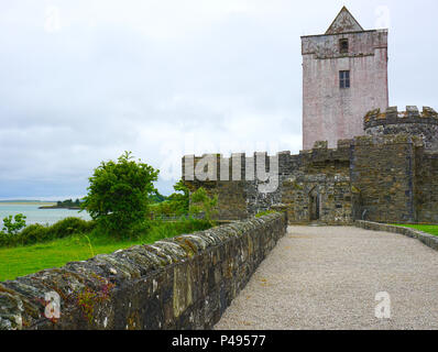 Path Leading to Historic Ruin Doe Castle County Donegal Ireland Stock Photo