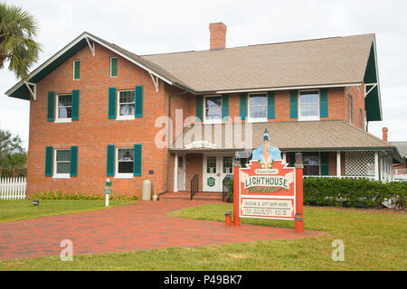 Entrance Building, Ponce de Leon Inlet Light Station Museum,  Florida Stock Photo