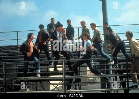 Original Film Title: GREASE.  English Title: GREASE.  Film Director: RANDAL KLEISER.  Year: 1978.  Stars: JOHN TRAVOLTA; KELLY WARD; MICHAEL TUCCI; BARRY PEARL; JEFF CONAWAY. Credit: PARAMOUNT PICTURES / Album Stock Photo