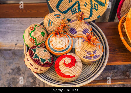 Italy Sardinia Anglona Castelsardo baskets typical handicraft Stock Photo