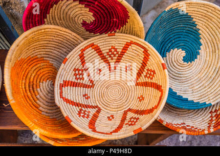 Italy Sardinia Anglona Castelsardo baskets typical handicraft Stock Photo