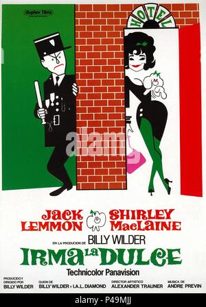 Original Film Title: IRMA LA DOUCE.  English Title: IRMA LA DOUCE.  Film Director: BILLY WILDER.  Year: 1963. Credit: UNITED ARTISTS / Album Stock Photo