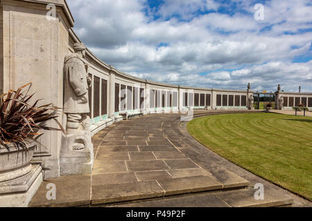 Gillingham Great Lines Heritage Park, Paths cross the green space shortening the walks between the Medway towns, also leisure activities abound, Kent, UK Stock Photo