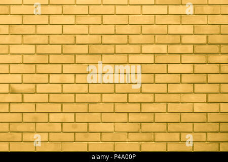 golden wall. luxury gold rich home brick background. Stock Photo