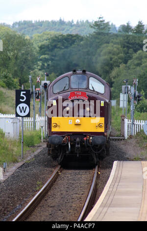 Ovenholme to Windermere, UK. 21st June 2018. West Coast Railways are running passenger trains on the Lakes Line with 6 services a day in each direction between Windermere and Oxenholme after Northern withdrew their services and replaced them with buses probably until 2nd July 2018. Credit: Andrew Bell/Alamy Live News Stock Photo