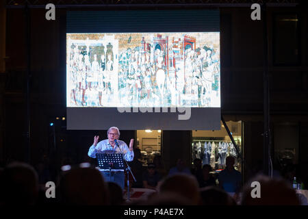 Monza, Italy - Jun 21 2018: Lectio Magistralis of Vittorio Sgarbi about the artistic masterpieces in the city Credit: Alfio Finocchiaro/Alamy Live News Stock Photo