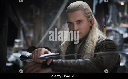 Original Film Title: HOBBIT, THE: THE DESOLATION OF SMAUG.  English Title: HOBBIT, THE: THE DESOLATION OF SMAUG.  Film Director: PETER JACKSON.  Year: 2013.  Stars: ORLANDO BLOOM. Credit: METRO GOLDWYN MAYER / Album Stock Photo