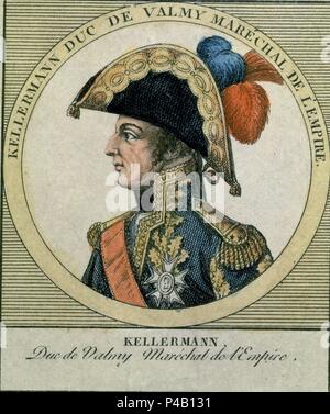 Portrait of general François Christophe Kellermann (1735-1820), Marshal of France and 1st Duc de Valmy. Stock Photo