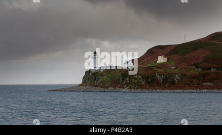 The light house on the Island of Davaar off Campbeltown Loch on the Mull of Kintyre, Argyll and Bute, Scotland Stock Photo