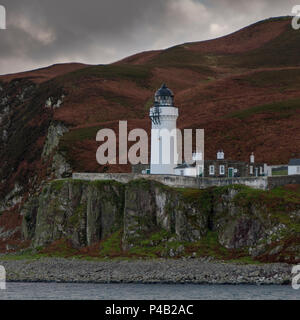 The light house on the Island of Davaar off Campbeltown Loch on the Mull of Kintyre, Argyll and Bute, Scotland Stock Photo