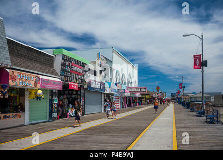 USA, New Jersey, The Jersey Shore, Wildwoods, Wildwoods Beach Boardwalk Stock Photo