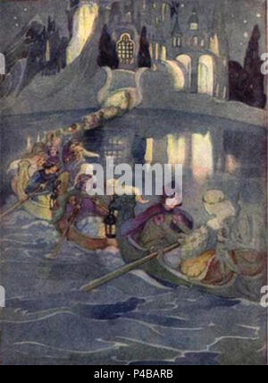 12 dancing princess par Arthur Rackham Stock Photo - Alamy