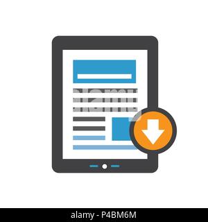 Whitepaper or Ebook CTA w Cover and Download Button for Free Digital Download - Call for Marketing Action Stock Vector