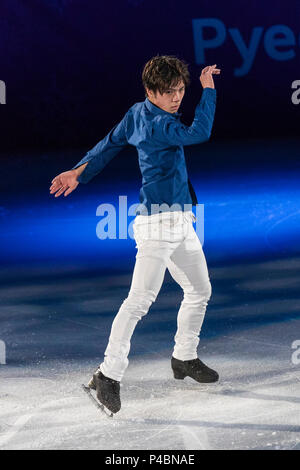 Shoma Uno (JPN) performing at the Figure Skating Gala Exhibition at the Olympic Winter Games PyeongChang 2018 Stock Photo