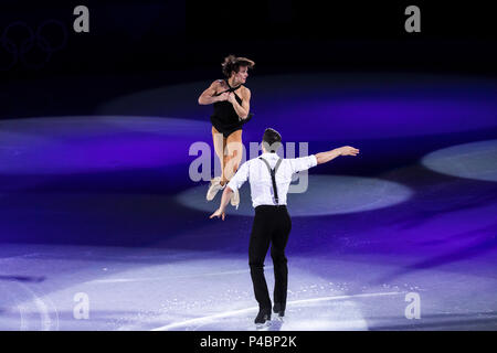 Meagan Duhamel/Eric Radford (CAN) performing at the Figure Skating Gala Exhibition at the Olympic Winter Games PyeongChang 2018 Stock Photo