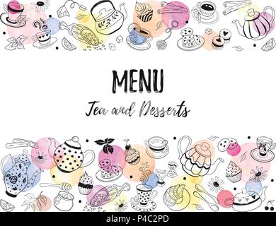 tea vector icons Stock Vector