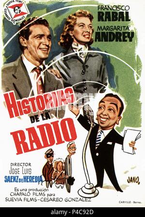 Original Film Title: HISTORIAS DE LA RADIO.  English Title: RADIO STORIES.  Film Director: JOSE LUIS SAENZ DE HEREDIA.  Year: 1955. Credit: CHAPALO FILMS / Album Stock Photo